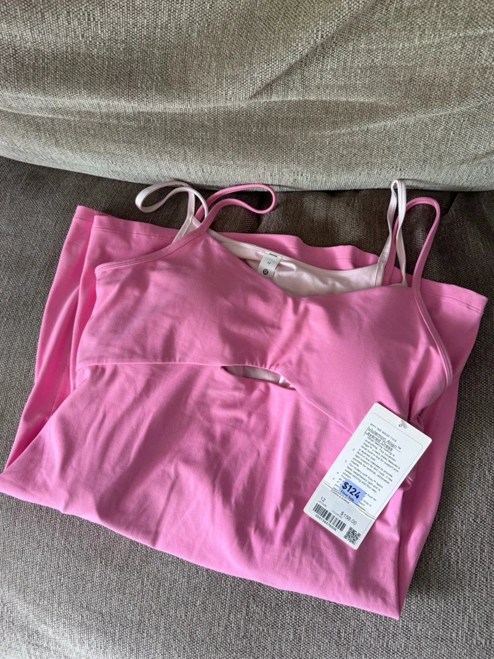 NWT Lululemon double layer align dress. Size 12